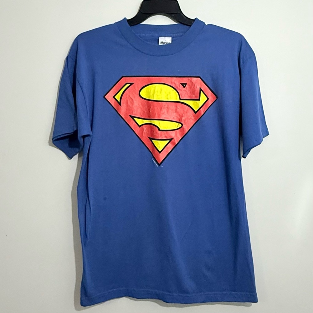 Vintage 1995 Superman Logo Tee — Single Stitch — Murina USA (L)